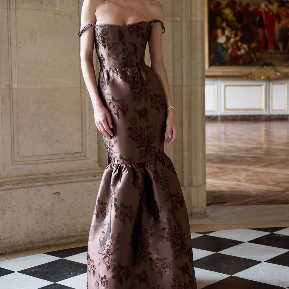 V Chapman The Cherie Dress in Coco Baroque Floral Gown